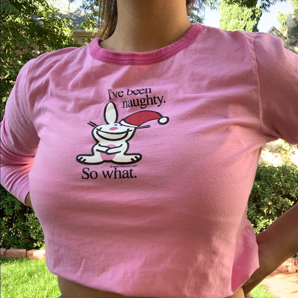 pink baby tee